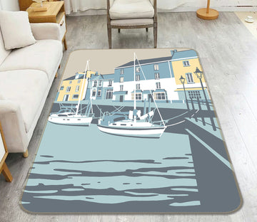 3D Padstow 1005 Steve Read Rug Non Slip Rug Mat