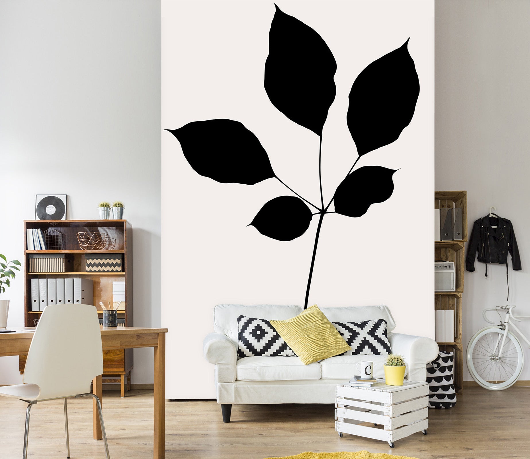 3D Green Leaves 1480 Boris Draschoff Wall Mural Wall Murals