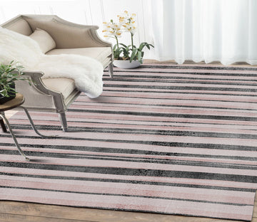 3D Black Strips WG046 Non Slip Rug Mat Mat AJ Creativity Home 