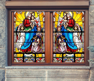 3D Royal Baby 136 Window Film Print Sticker Cling Stained Glass UV Block