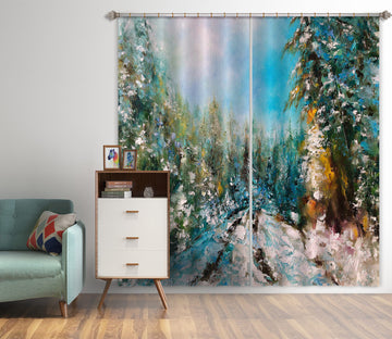 3D Painted Forest 336 Skromova Marina Curtain Curtains Drapes