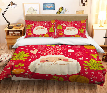 3D Santa Claus 31138 Christmas Quilt Duvet Cover Xmas Bed Pillowcases