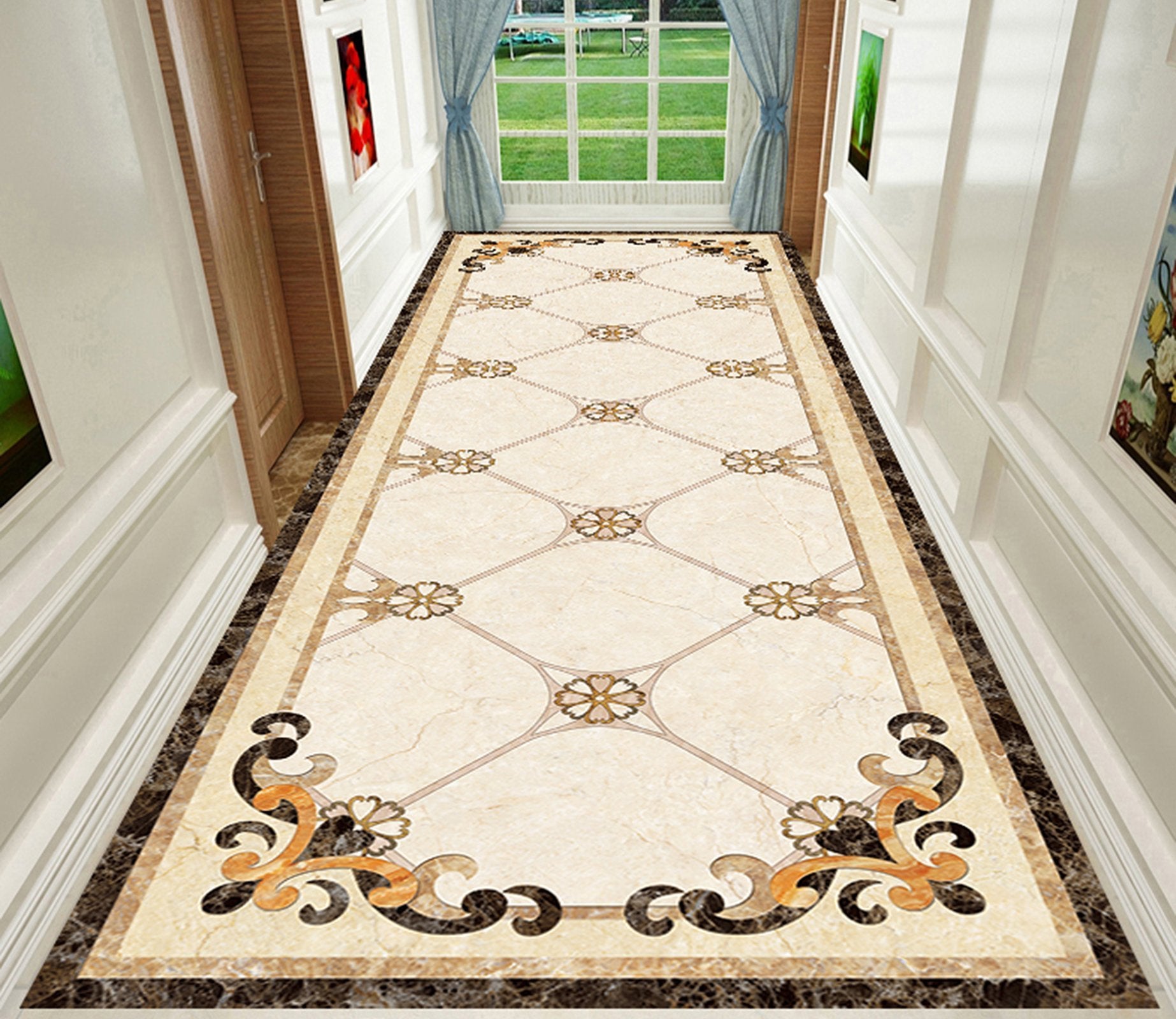 3D Small Petal WG574 Floor Mural Wallpaper AJ Wallpaper 2 