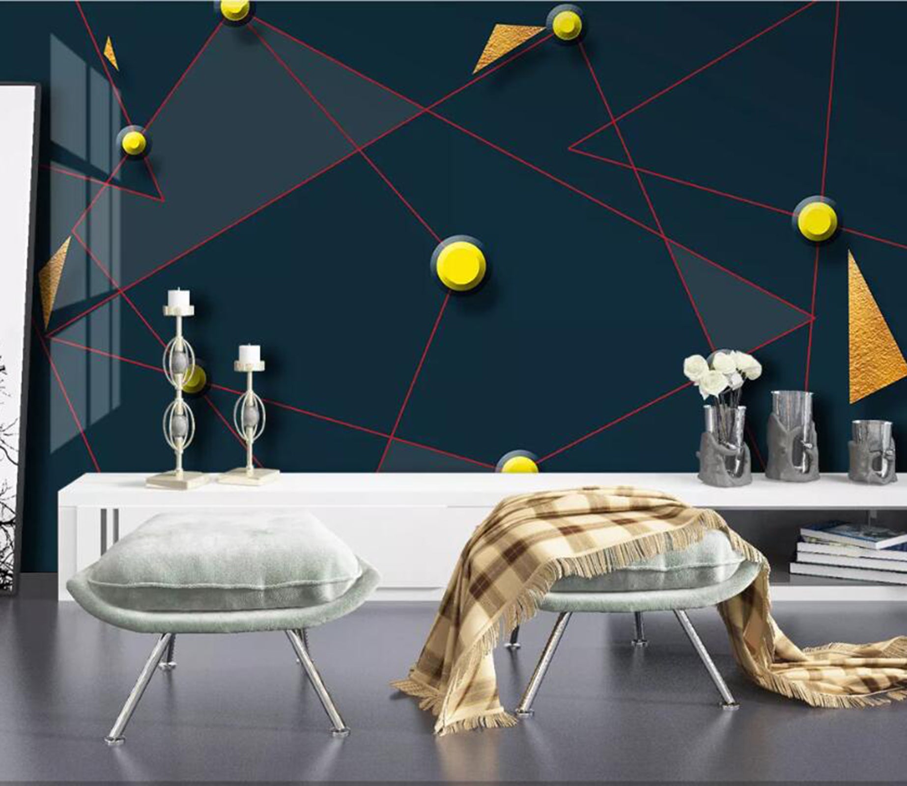 3D Geometric Patterns WC96 Wall Murals Wallpaper AJ Wallpaper 2 