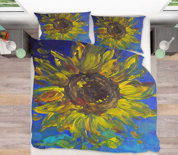 3D Sunflower 2145 Debi Coules Bedding Bed Pillowcases Quilt