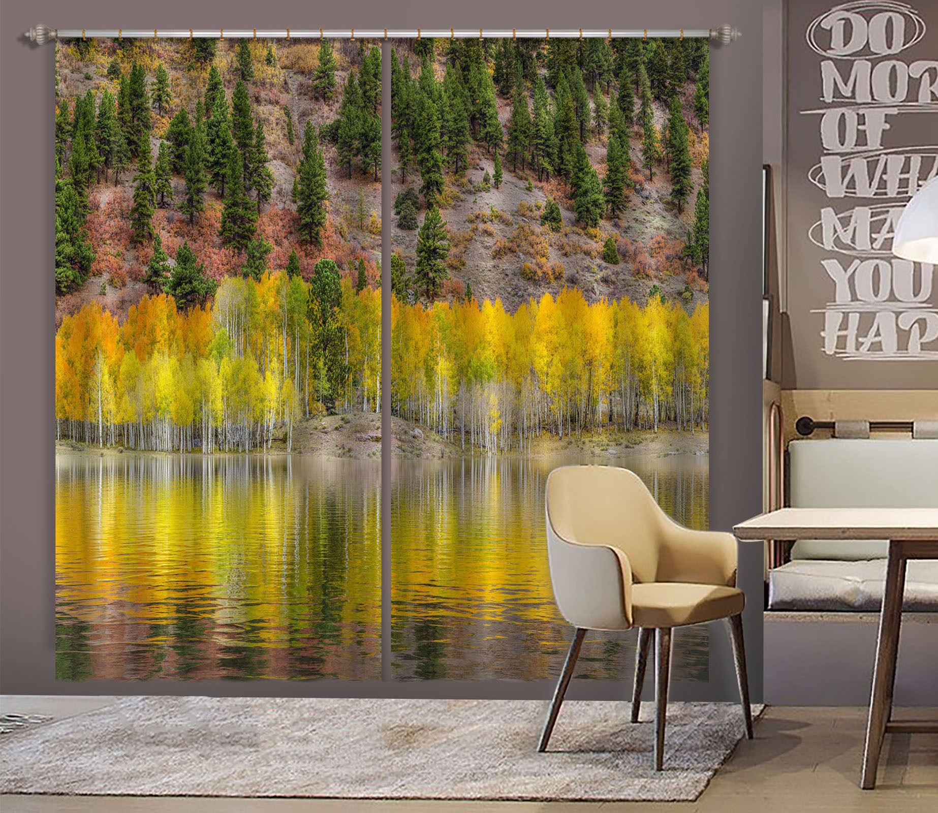 3D Forest Landscape 037 Marco Carmassi Curtain Curtains Drapes