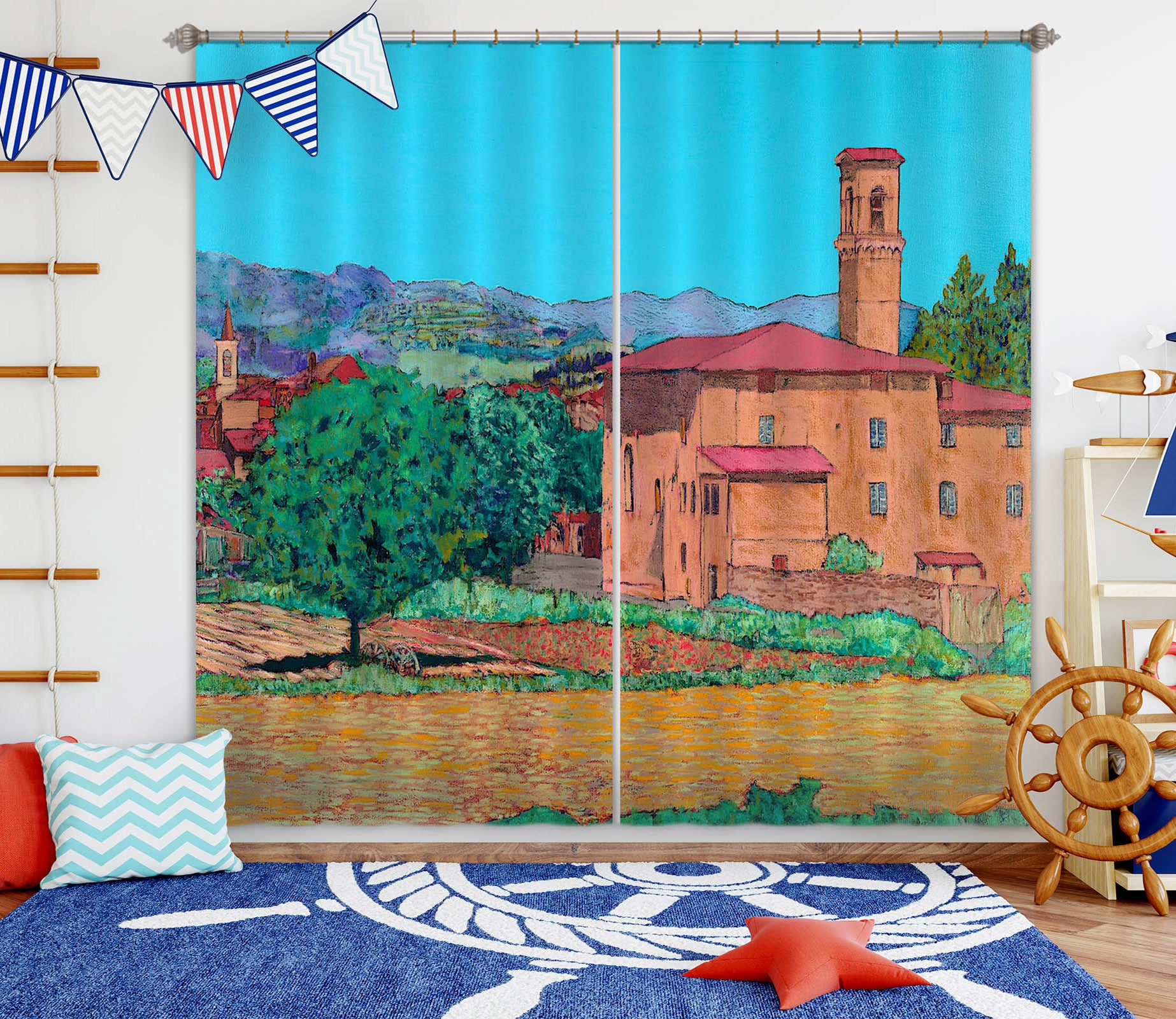 3D Forest Estate 299 Allan P. Friedlander Curtain Curtains Drapes