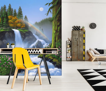3D Waterfall 1420 Jerry LoFaro Wall Mural Wall Murals