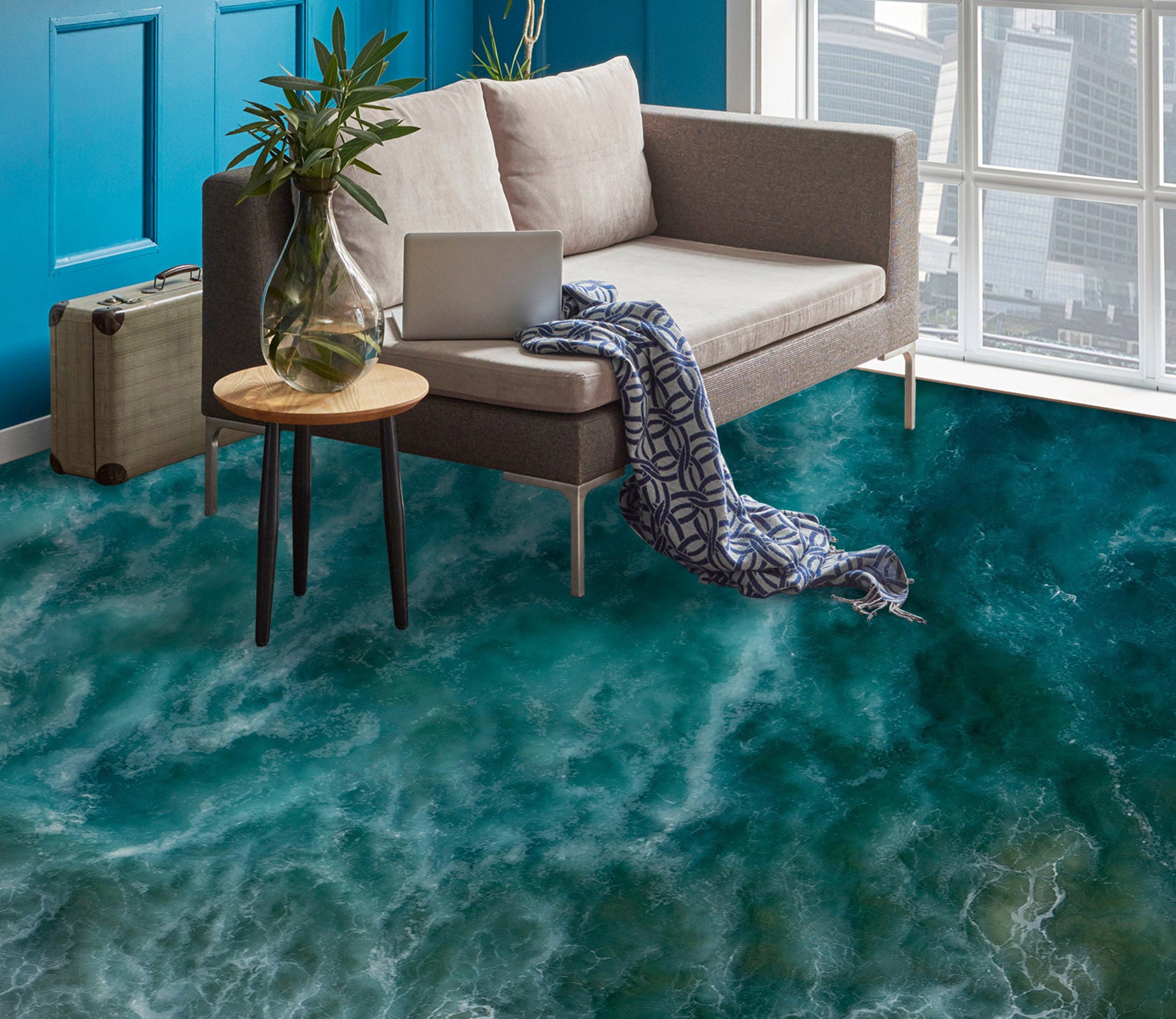 3D Story Sea Memory 799 Floor Mural  Wallpaper Murals Rug & Mat Print Epoxy waterproof bath floor