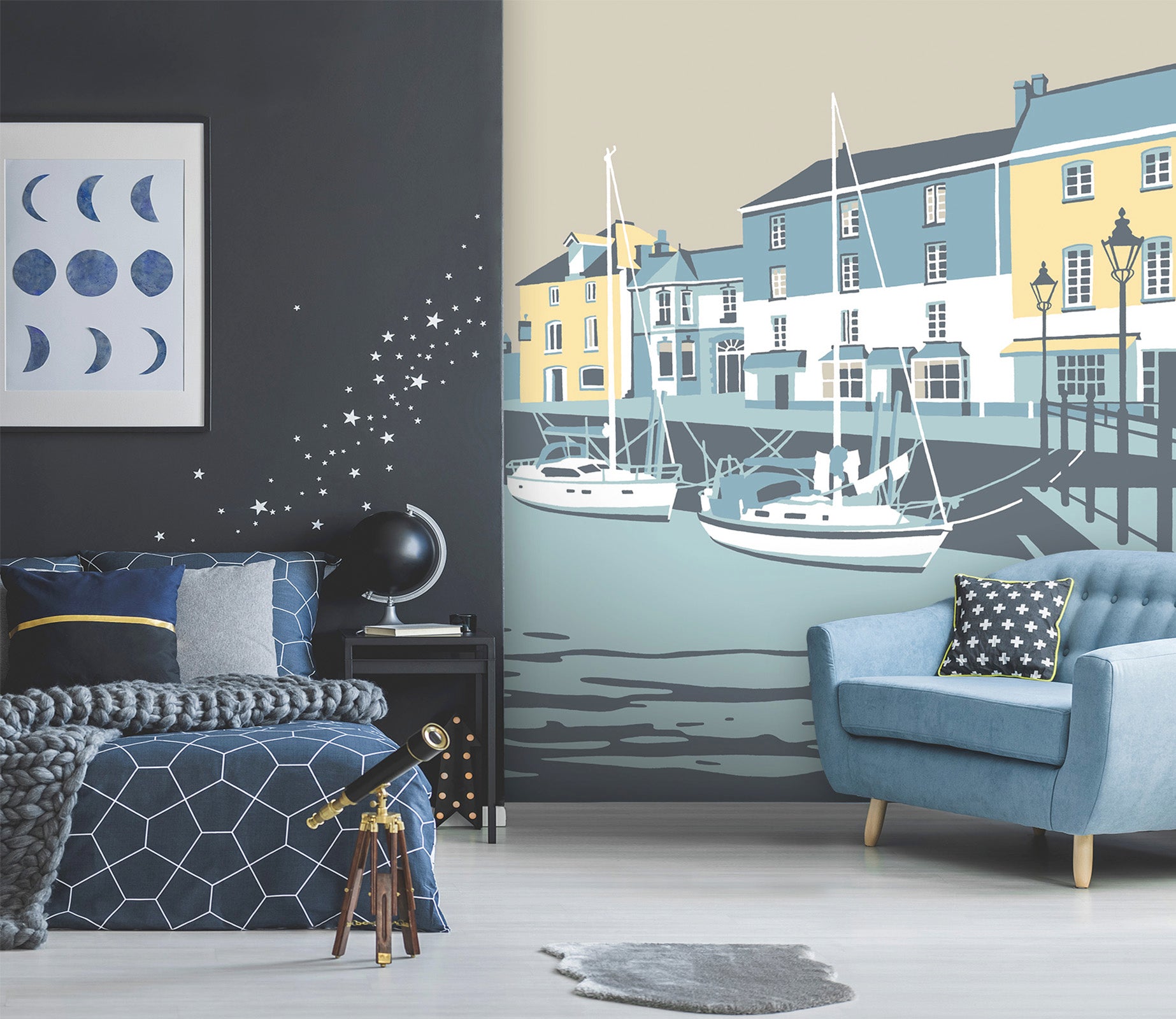 3D Padstow 1034 Steve Read Wall Mural Wall Murals