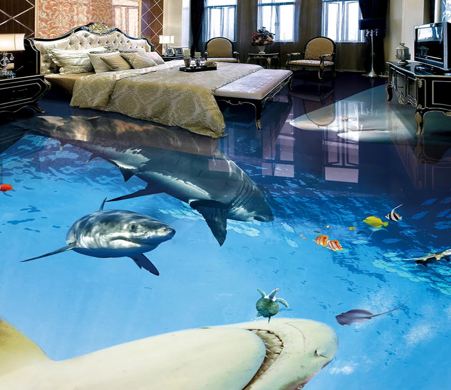 3D Soothing Seabed 616 Floor Mural  Wallpaper Murals Rug & Mat Print Epoxy waterproof bath floor