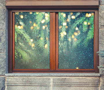 3D Branches Bright 31037 Christmas Window Film Print Sticker Cling Stained Glass Xmas