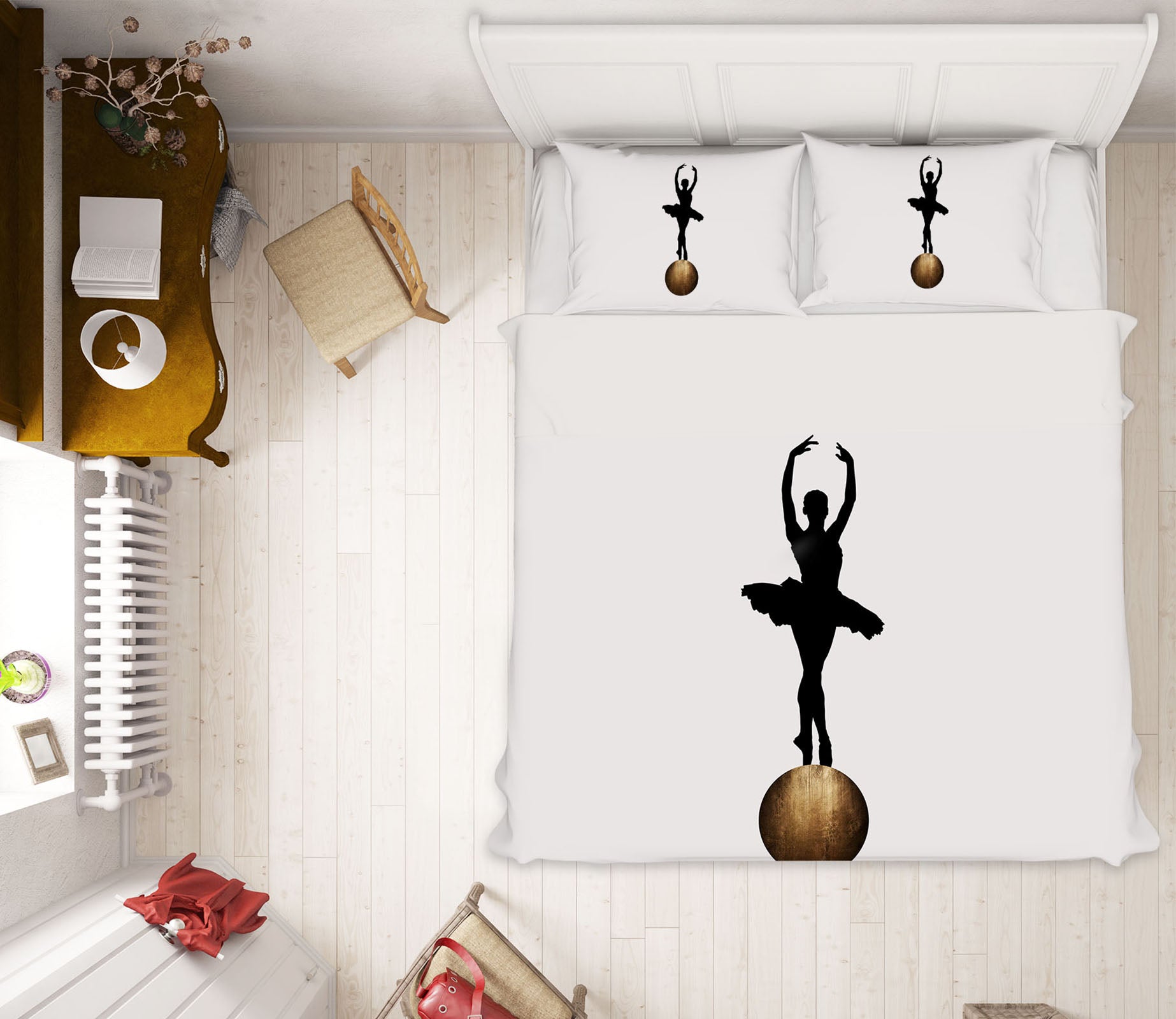 3D Ballet Dancer 199 Boris Draschoff Bedding Bed Pillowcases Quilt