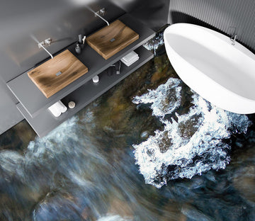 3D Intense Time Water 888 Floor Mural  Wallpaper Murals Rug & Mat Print Epoxy waterproof bath floor