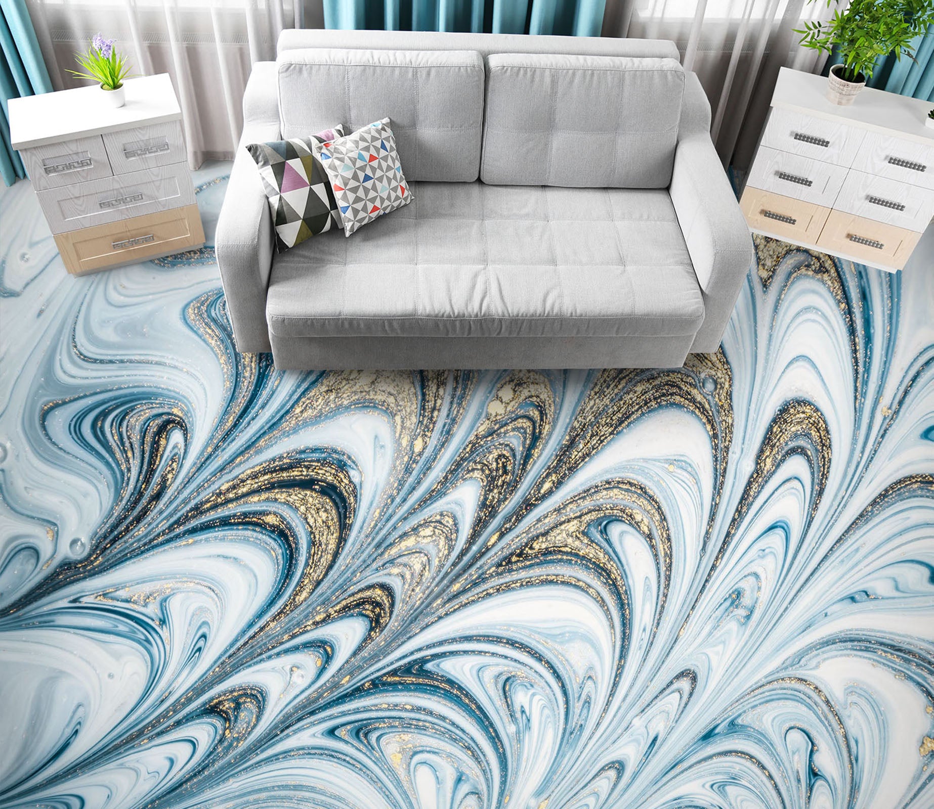 3D Radian Texture 380 Floor Mural  Wallpaper Murals Rug & Mat Print Epoxy waterproof bath floor