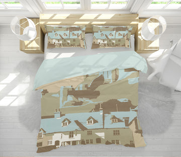 3D Corfe Castle 2015 Steve Read Bedding Bed Pillowcases Quilt