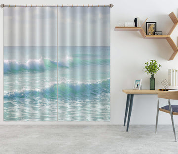 3D Vast Ocean 6534 Assaf Frank Curtain Curtains Drapes