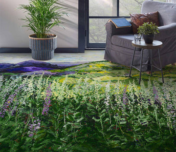 3D Flower Bush 9551 Allan P. Friedlander Floor Mural  Wallpaper Murals Self-Adhesive Removable Print Epoxy