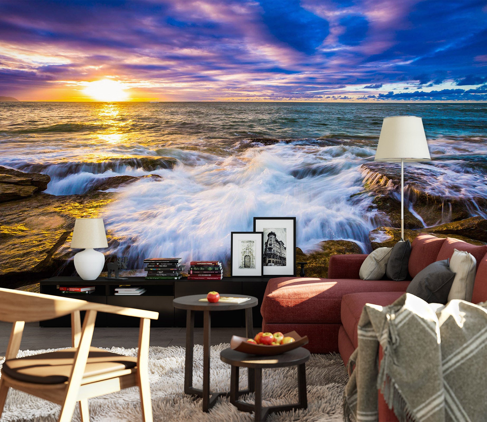 3D Sunset 1488 Wall Murals