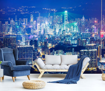 3D City Night 1454 Wall Murals