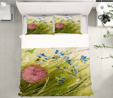 3D Blue Flower 504 Skromova Marina Bedding Bed Pillowcases Quilt