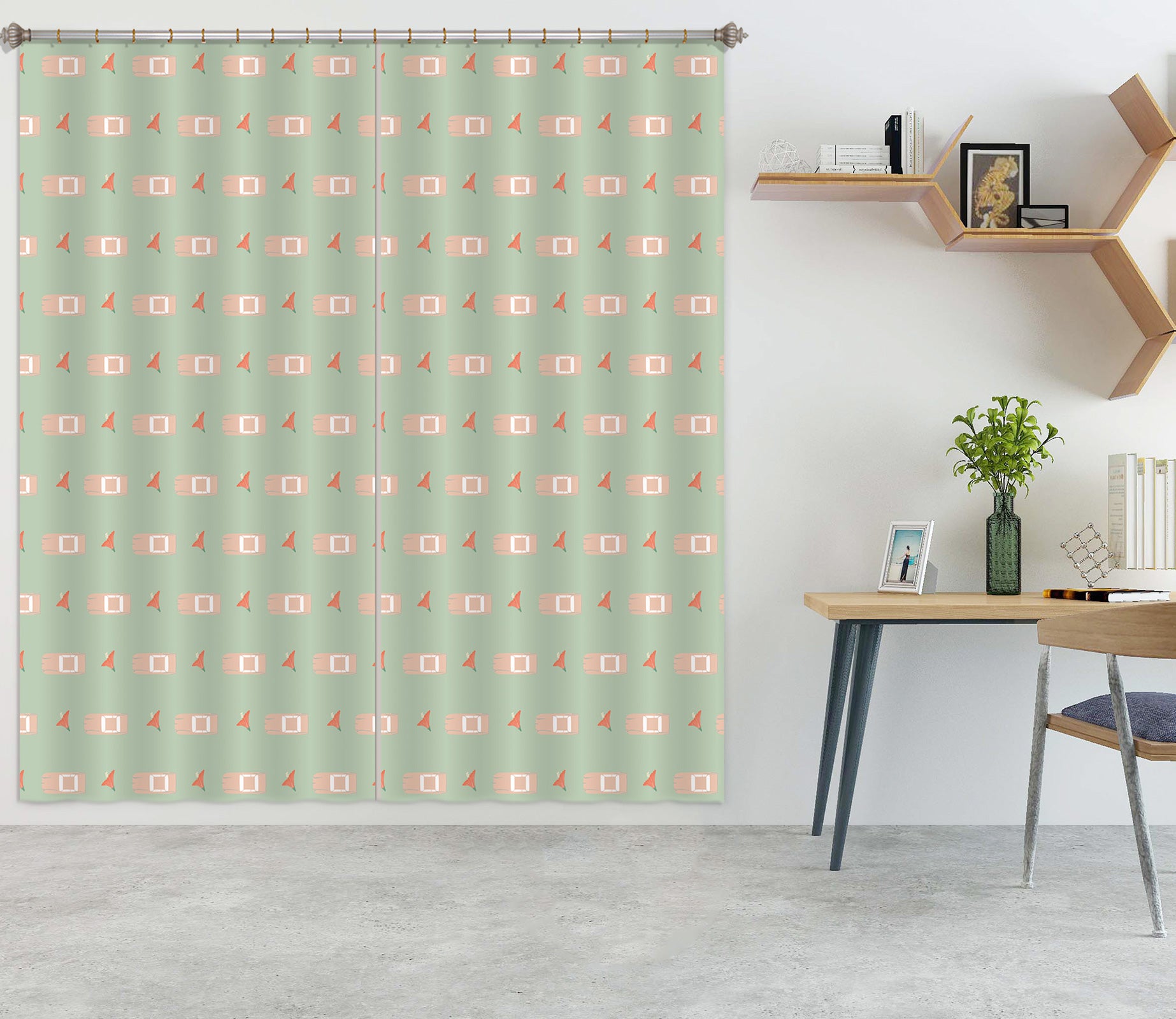 3D Car Flower Pattern 98112 Kasumi Loffler Curtain Curtains Drapes