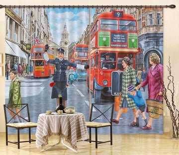 3D WPC On Ludgate Hill 118 Trevor Mitchell Curtain Curtains Drapes