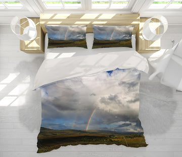 3D Rainbow Prairie 1016 Jerry LoFaro bedding Bed Pillowcases Quilt
