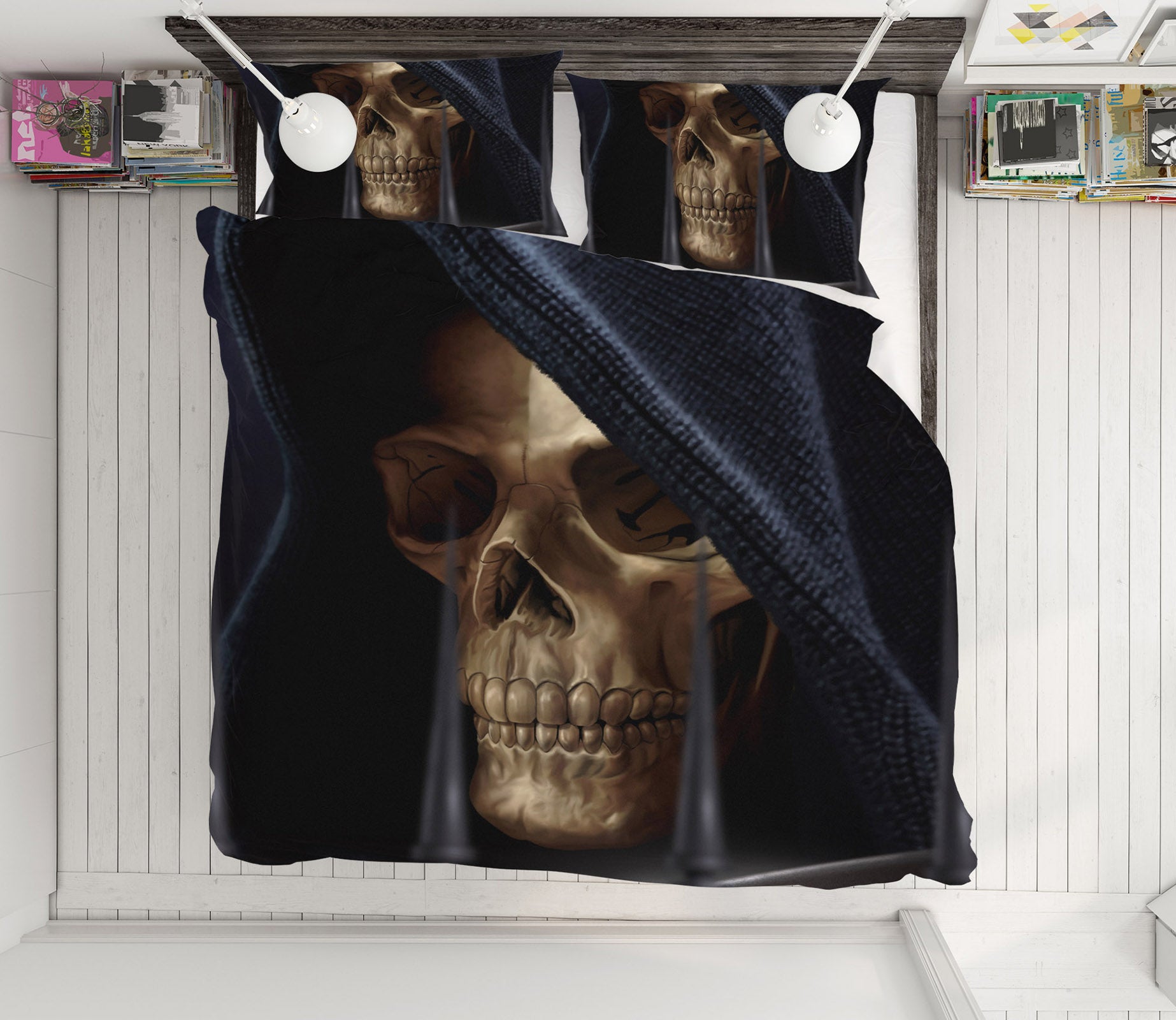 3D Skeleton 4091 Tom Wood Bedding Bed Pillowcases Quilt