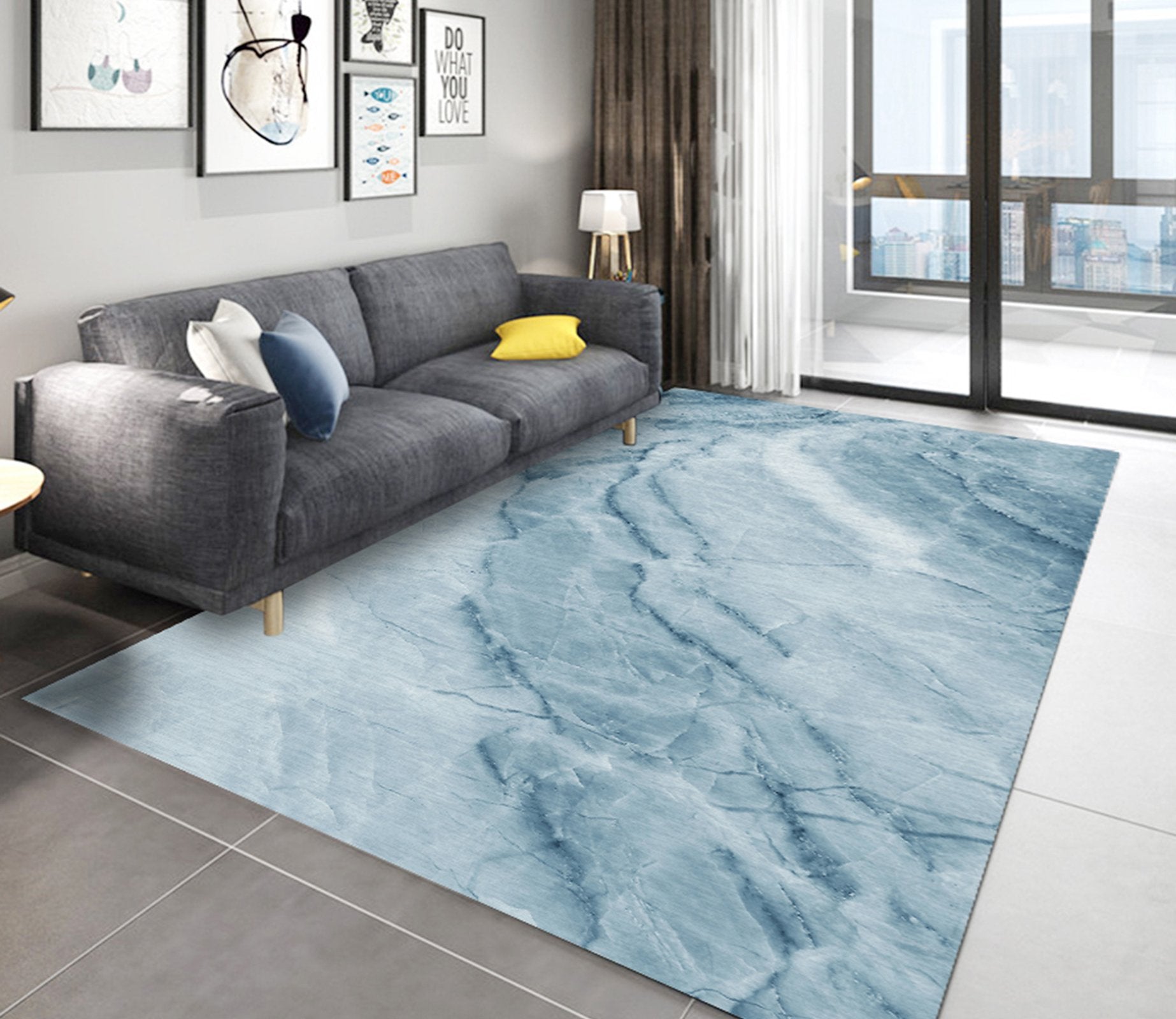 3D Color Inkjet WG258 Non Slip Rug Mat Mat AJ Creativity Home 