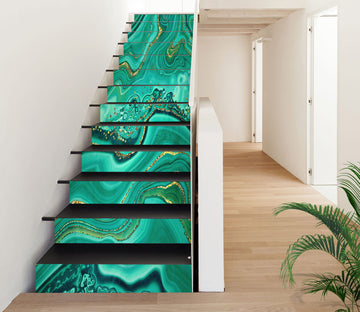 3D Fluorescent Green Texture 511 Stair Risers
