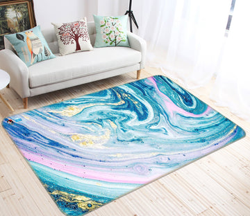 3D Vortex White Blue Mix 87 Non Slip Rug Mat Mat AJ Creativity Home 