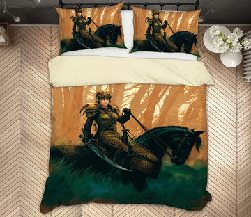 3D Female Knight 6205 Ciruelo Bedding Bed Pillowcases Quilt