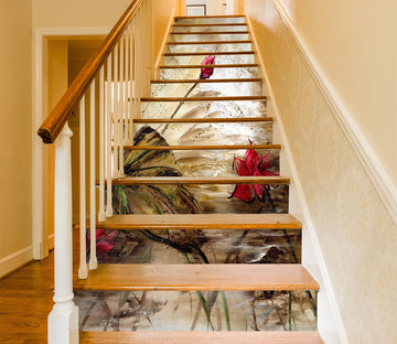 3D Decay In Full Bloom 068 Stair Risers