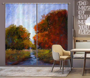 3D Maple Forest 201 Michael Tienhaara Curtain Curtains Drapes