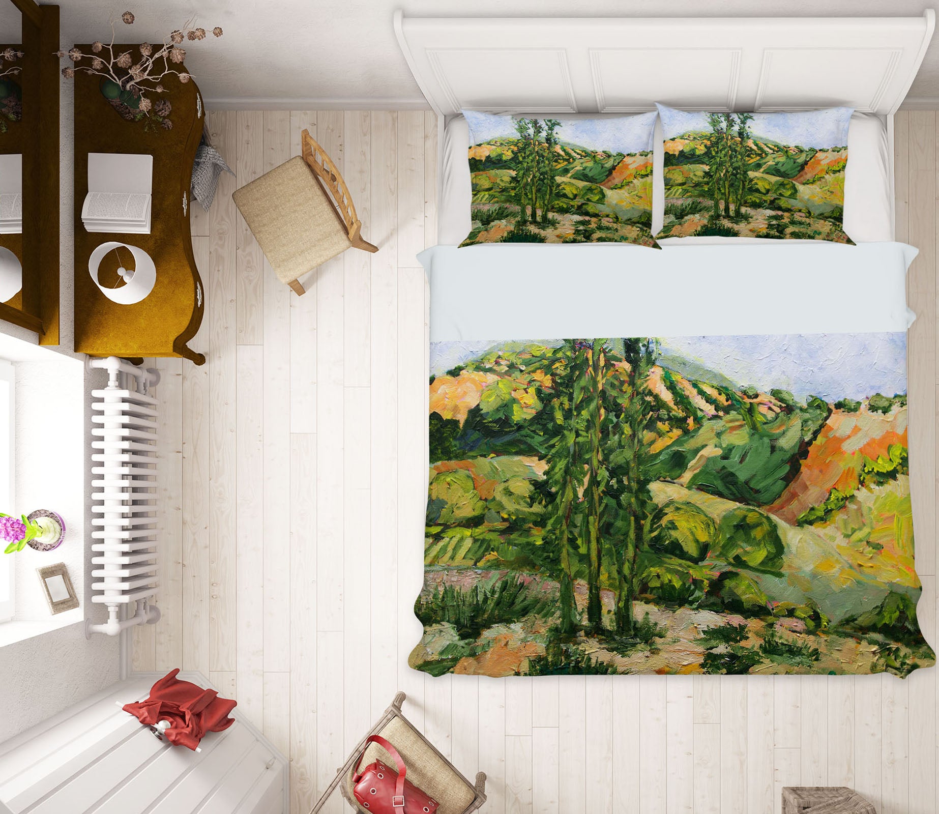 3D Mountain Tree 1141 Allan P. Friedlander Bedding Bed Pillowcases Quilt