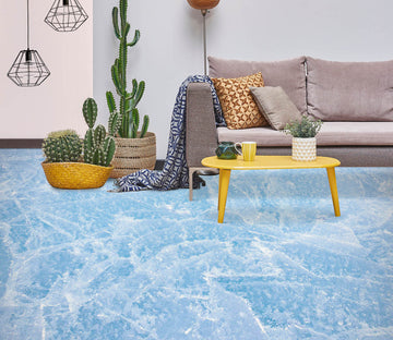 3D Gentle Light Blue 1433 Floor Mural  Wallpaper Murals Self-Adhesive Removable Print Epoxy