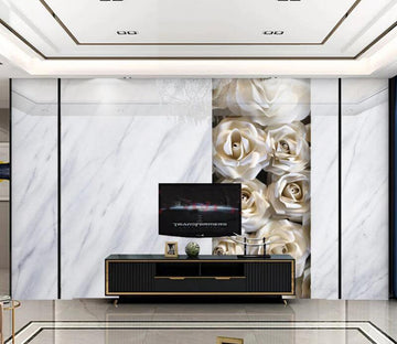 3D Cascading Flowers 174 Wall Murals