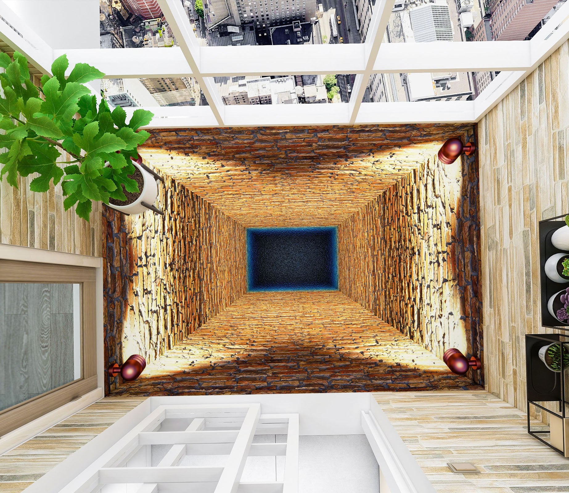 3D Deep Space 356 Floor Mural  Wallpaper Murals Rug & Mat Print Epoxy waterproof bath floor