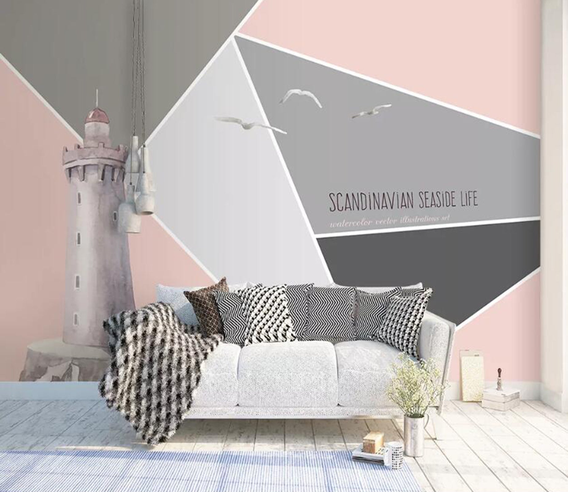 3D Geometric Piece WC46 Wall Murals Wallpaper AJ Wallpaper 2 