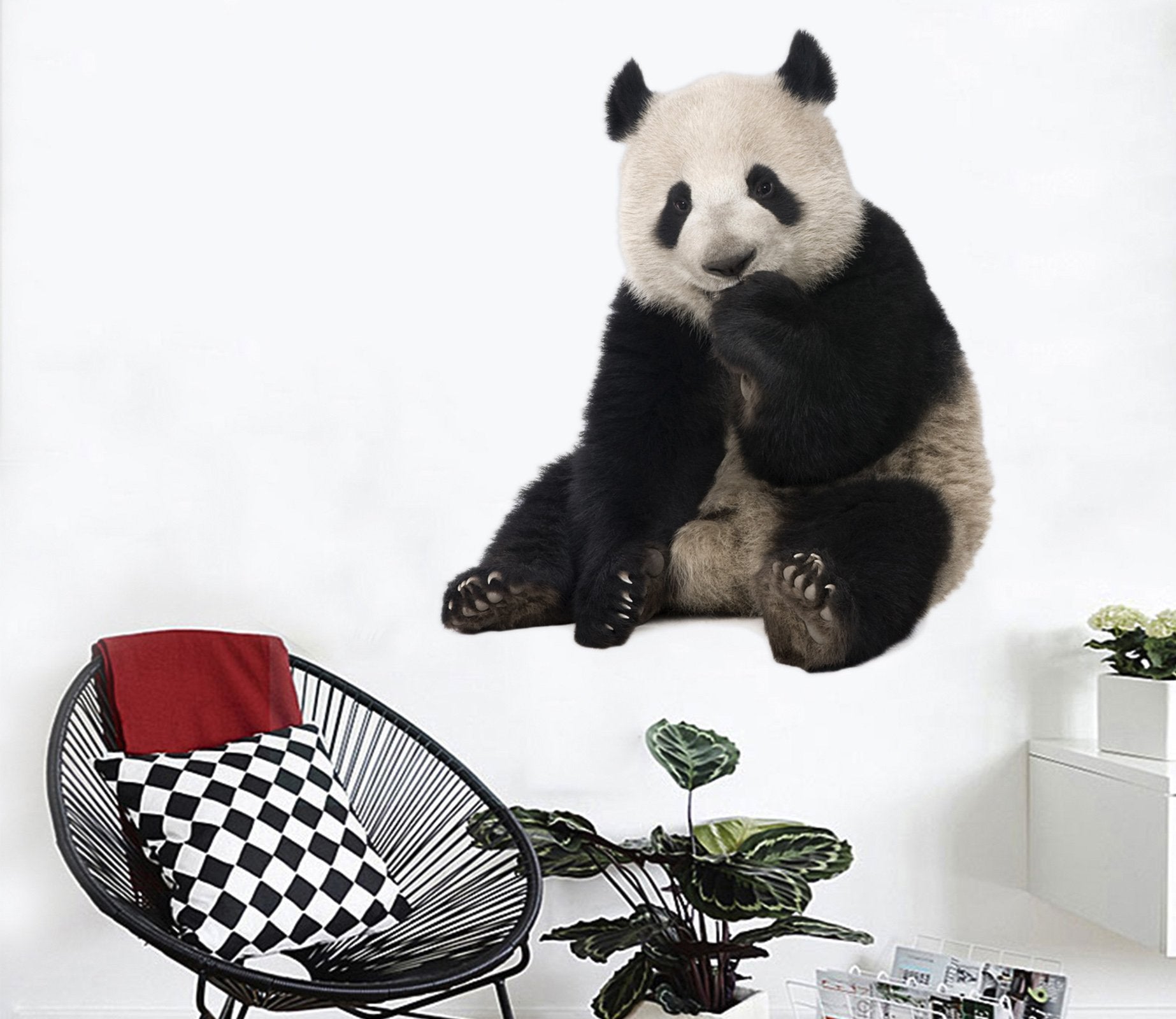 3D Panda 153 Animals Wall Stickers Wallpaper AJ Wallpaper 