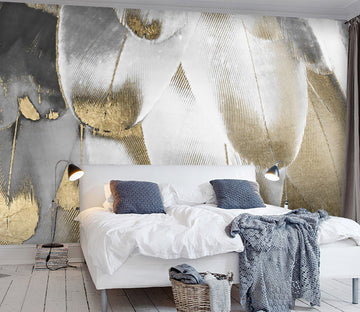 3D White Feather WG036 Wall Murals