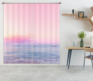 3D Beautiful Sea 046 Noirblanc777 Curtain Curtains Drapes Wallpaper AJ Wallpaper 