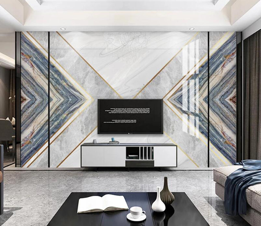 3D Triangle Texture Level 791 Wall Murals