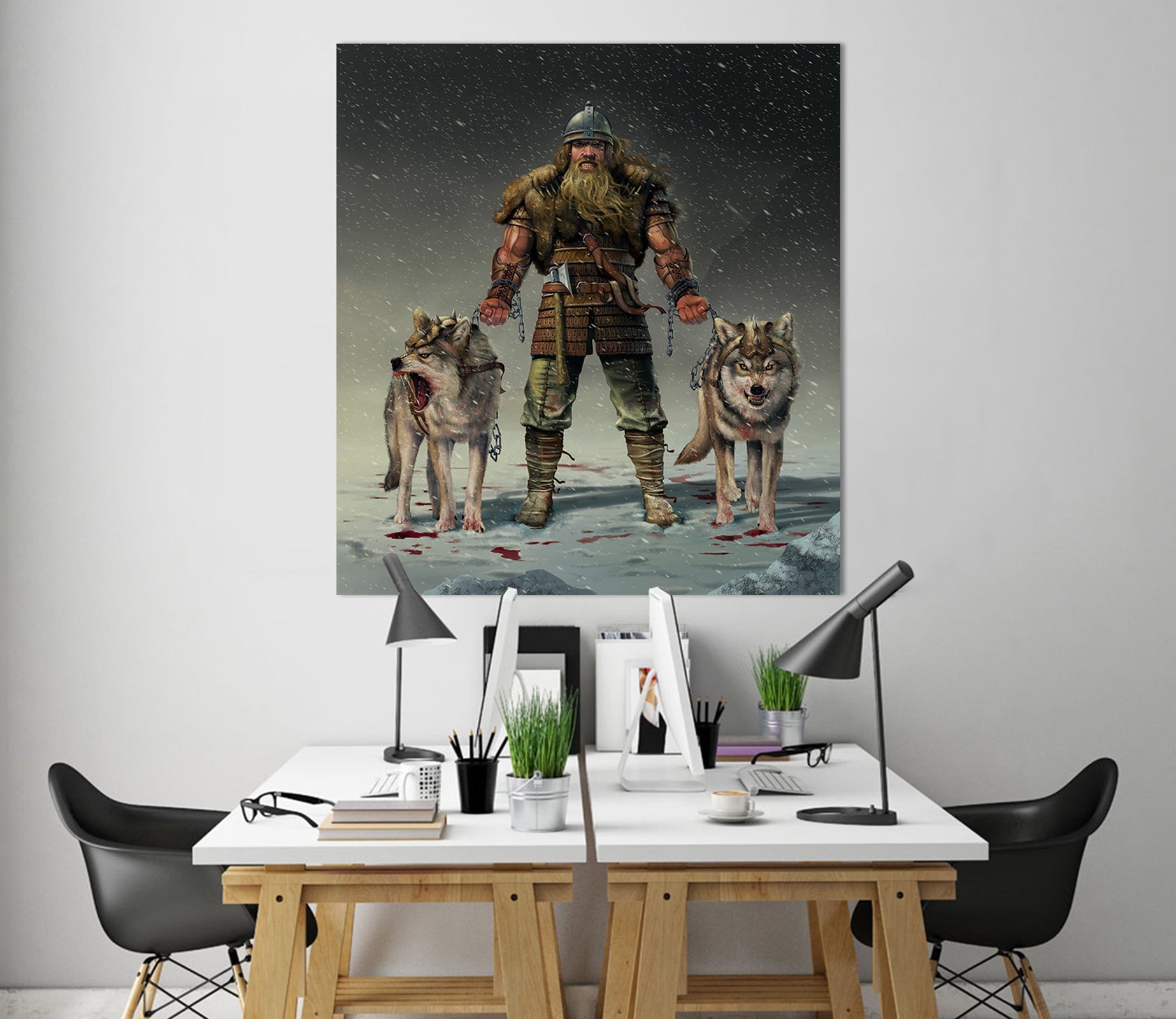 3D Mountain Viking 054 Vincent Hie Wall Sticker