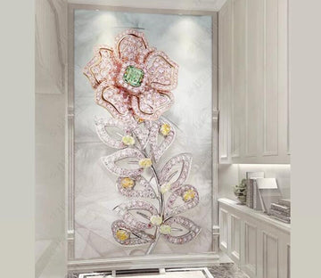 3D Diamond Petals WG25 Wall Murals Wallpaper AJ Wallpaper 