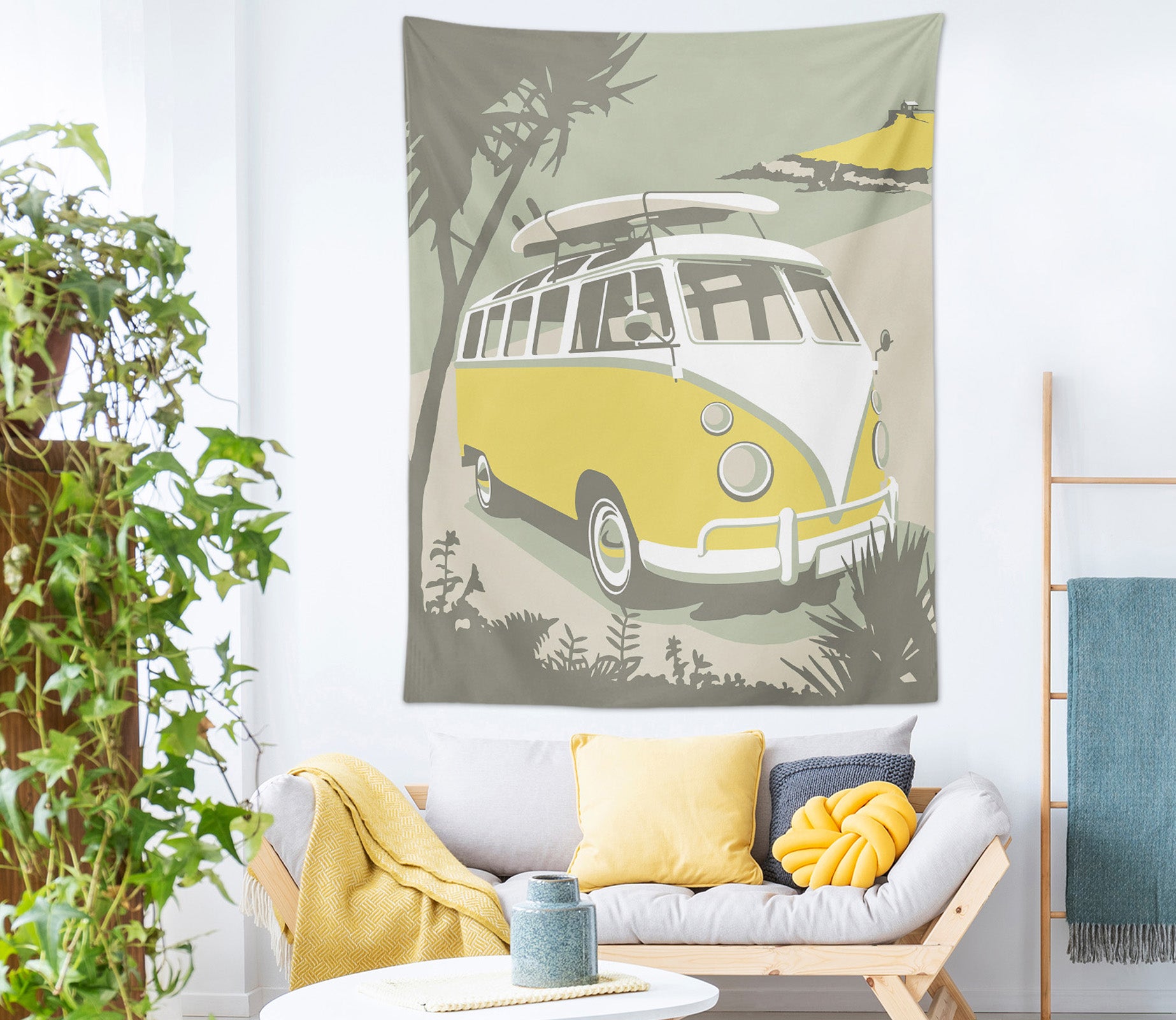 3D Tree Car 5387 Steve Read Tapestry Hanging Cloth Hang