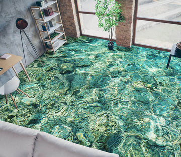 3D Art Green Sea 324 Floor Mural  Wallpaper Murals Rug & Mat Print Epoxy waterproof bath floor