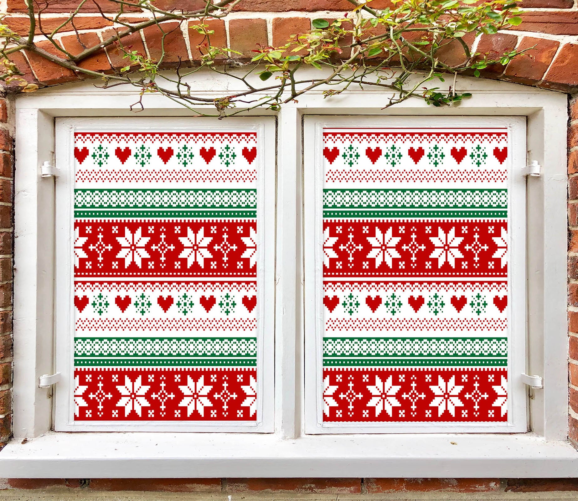3D Snowflake Pattern 31089 Christmas Window Film Print Sticker Cling Stained Glass Xmas