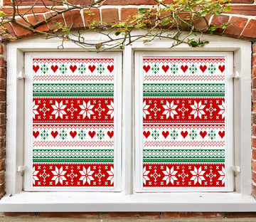 3D Snowflake Pattern 31089 Christmas Window Film Print Sticker Cling Stained Glass Xmas